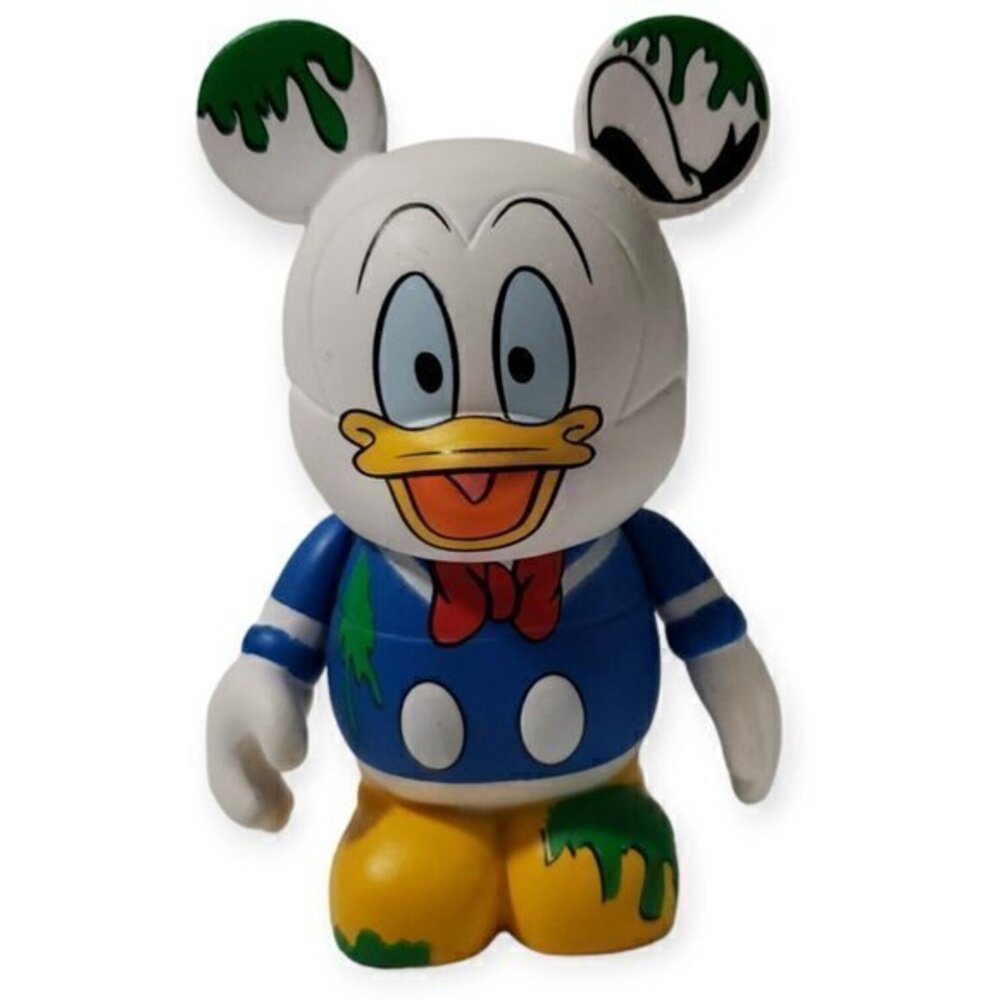 DISNEY VINYLMATION 3" Park 6 Donald Duck Green Wet Paint Sign Non Variant